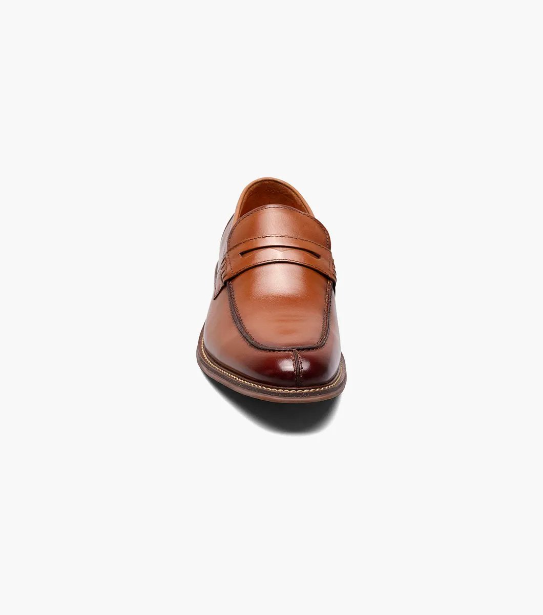 Stacy Adams - MARLOWE Algonquin Moc Toe Penny Slip On - Cognac - 25550-221