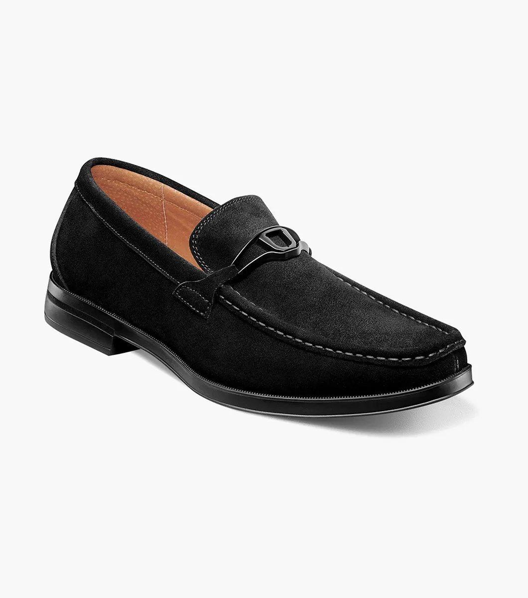 Stacy Adams - PALLADIAN Moc Toe Slip On - Black Suede - 25549-008