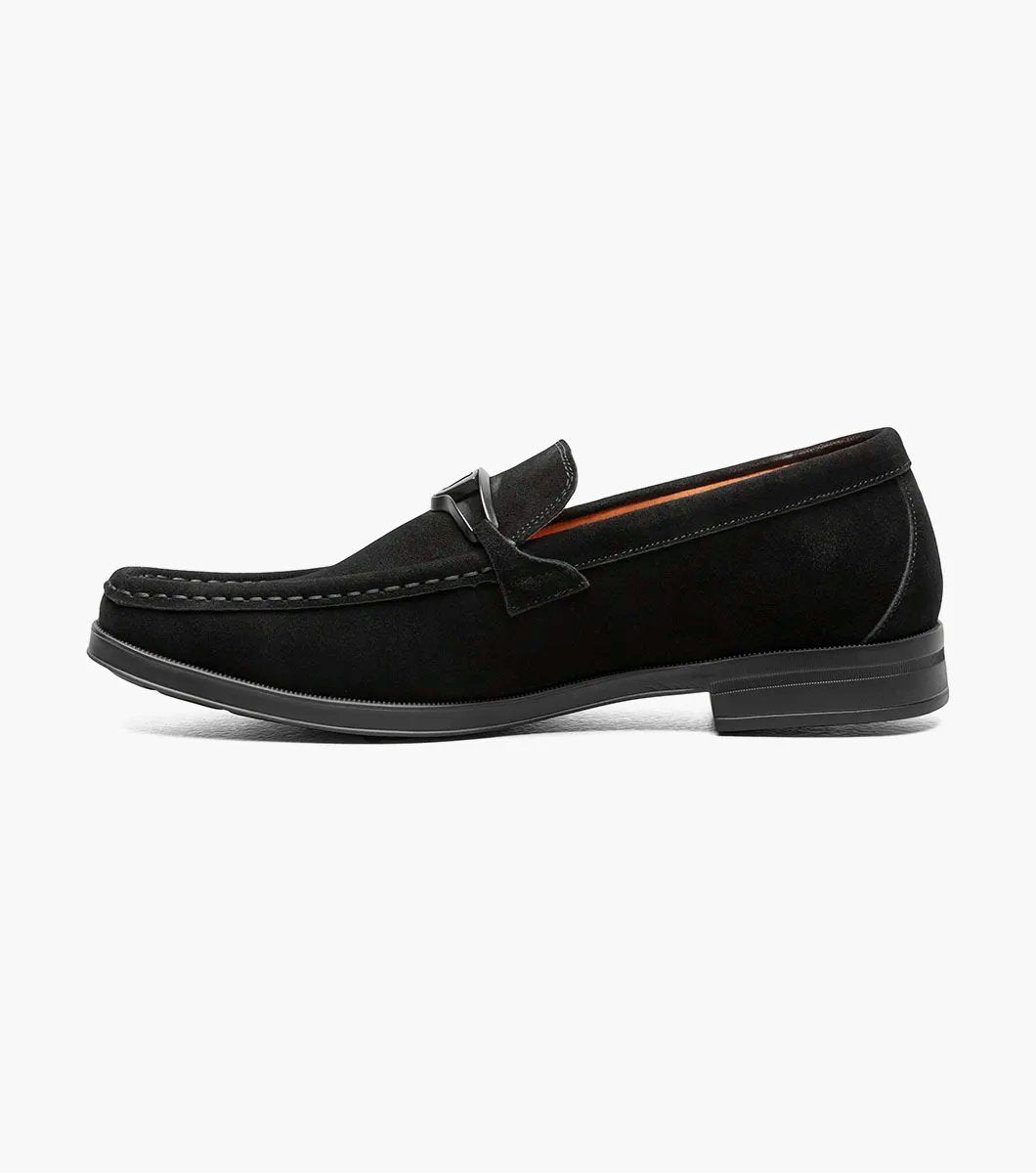 Stacy Adams - PALLADIAN Moc Toe Slip On - Black Suede - 25549-008