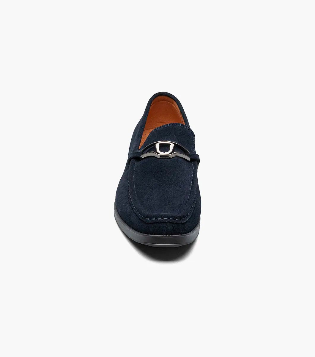 Stacy Adams - PALLADIAN Moc Toe Slip On - Navy Suede - 25549-415