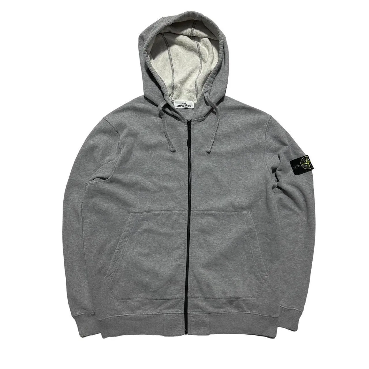 Stone Island Grey Full Zip Hoodie