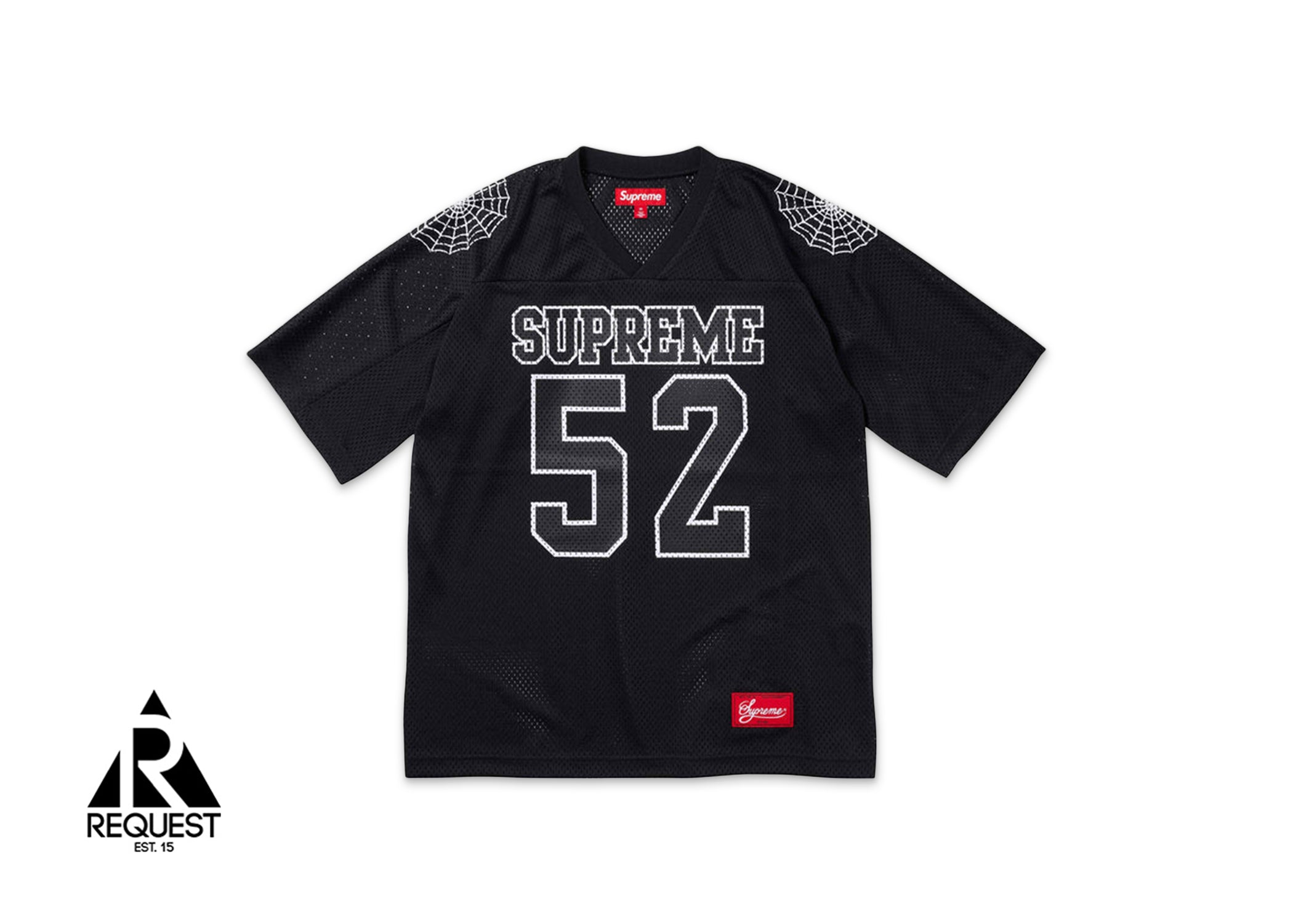 Supreme Spiderweb Football Jersey Black”