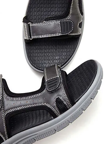 Vegan Velcro Trekking Sandals by Le Jogger | Look Again