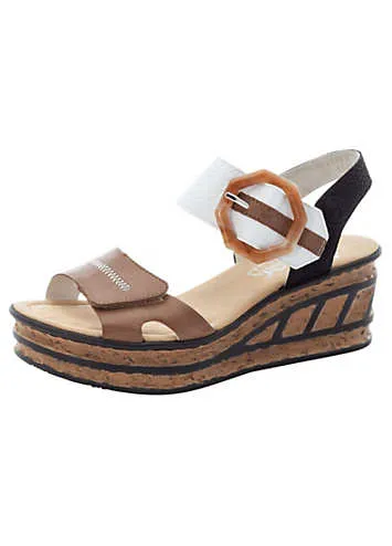 Velcro Fastening Wedge Sandals by Rieker | Look Again