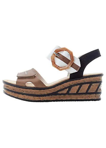 Velcro Fastening Wedge Sandals by Rieker | Look Again