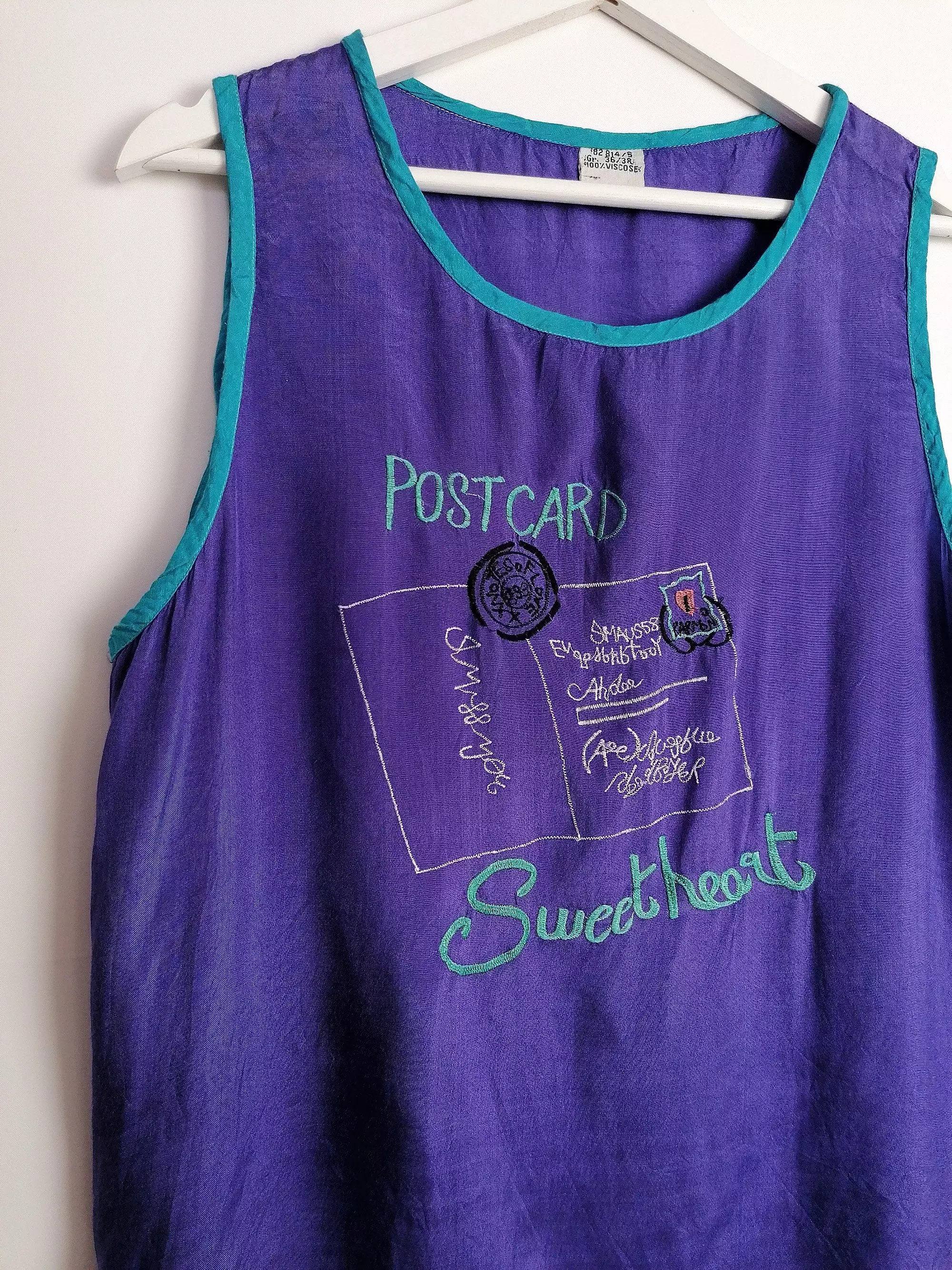 Vintage 80's Silky Vest top