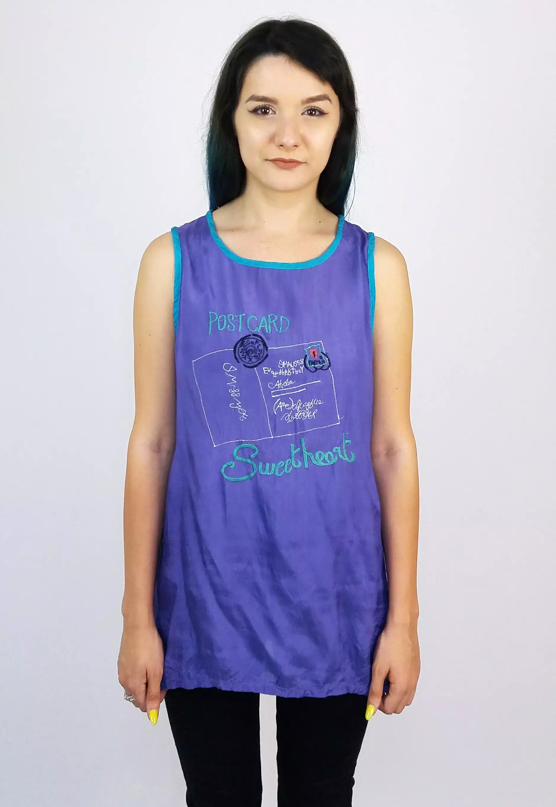 Vintage 80's Silky Vest top