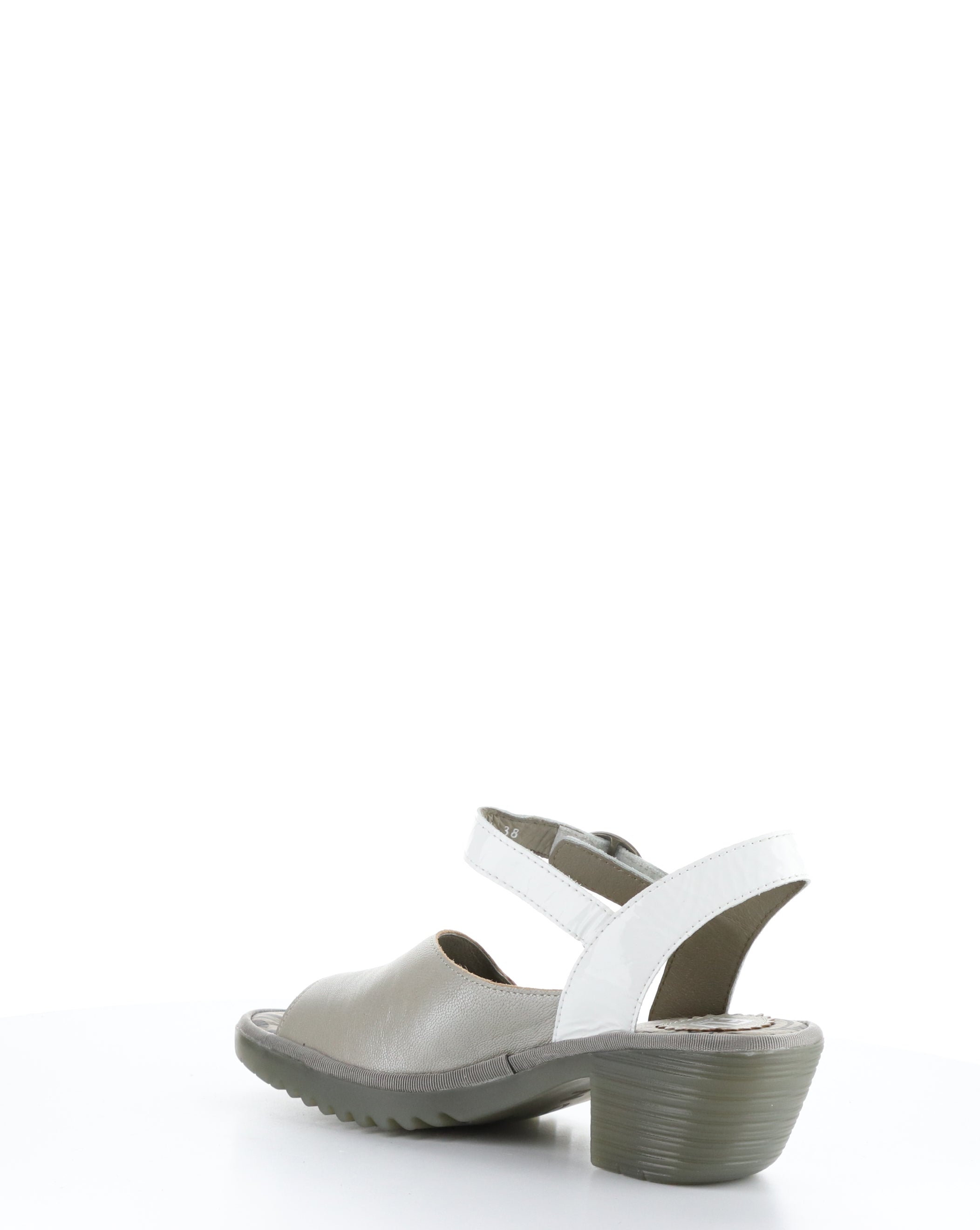 WELY439FLY 001 SILVER/OFF WHITE Velcro Sandals