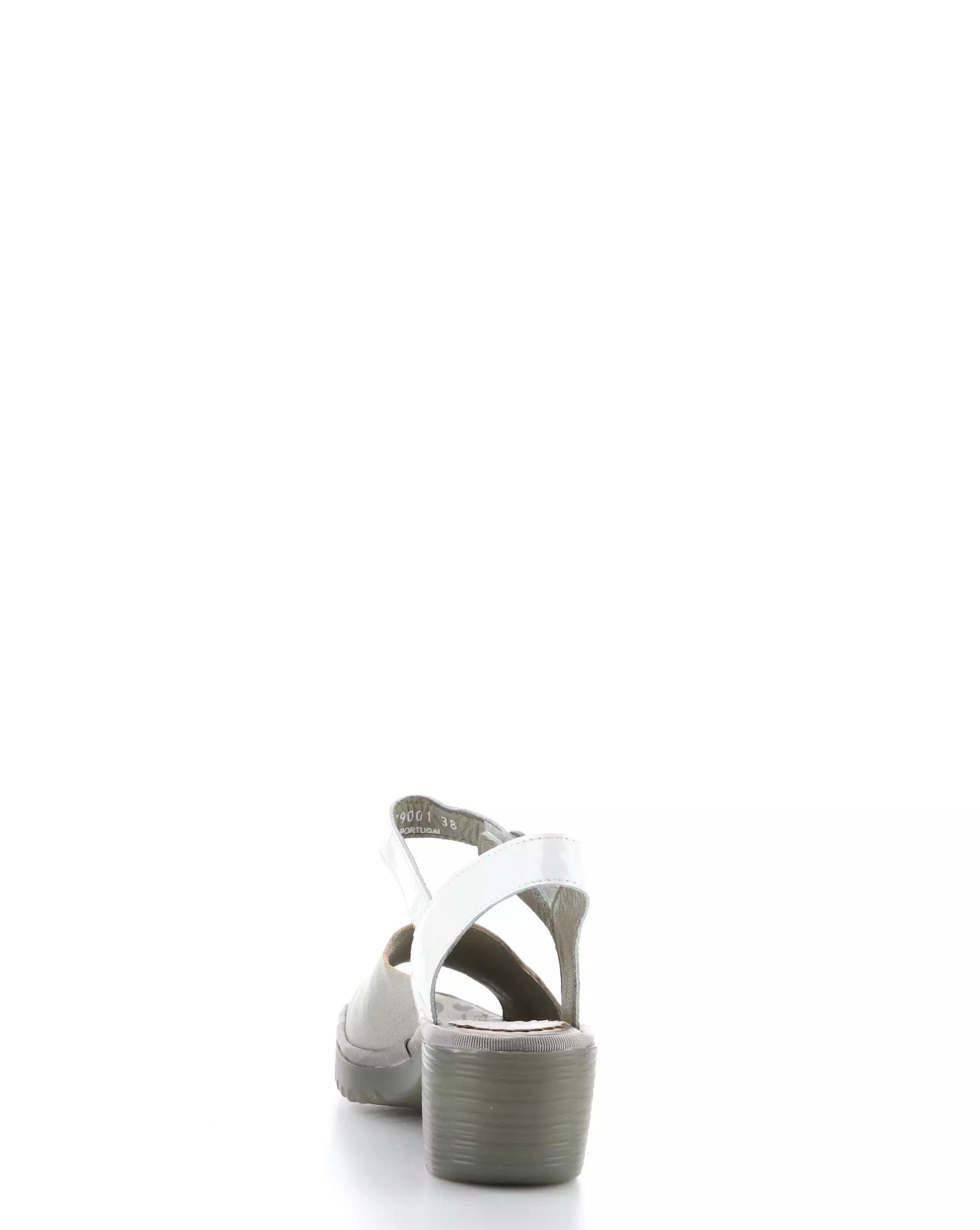 WELY439FLY 001 SILVER/OFF WHITE Velcro Sandals