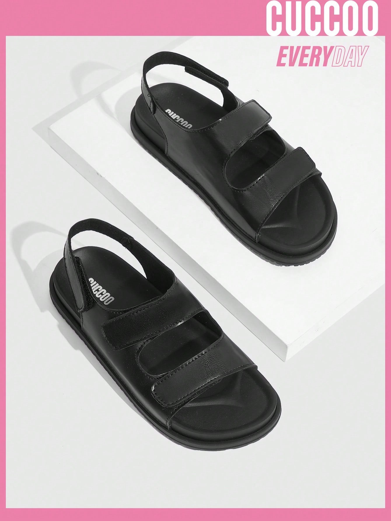 Woman Shoes Casual Black Flat Sandals For Spring And Summer