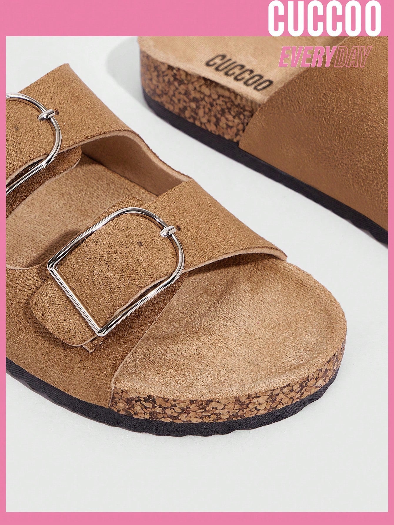 Woman Shoes Fashionable Brown Flat Sandals For Spring And Summer