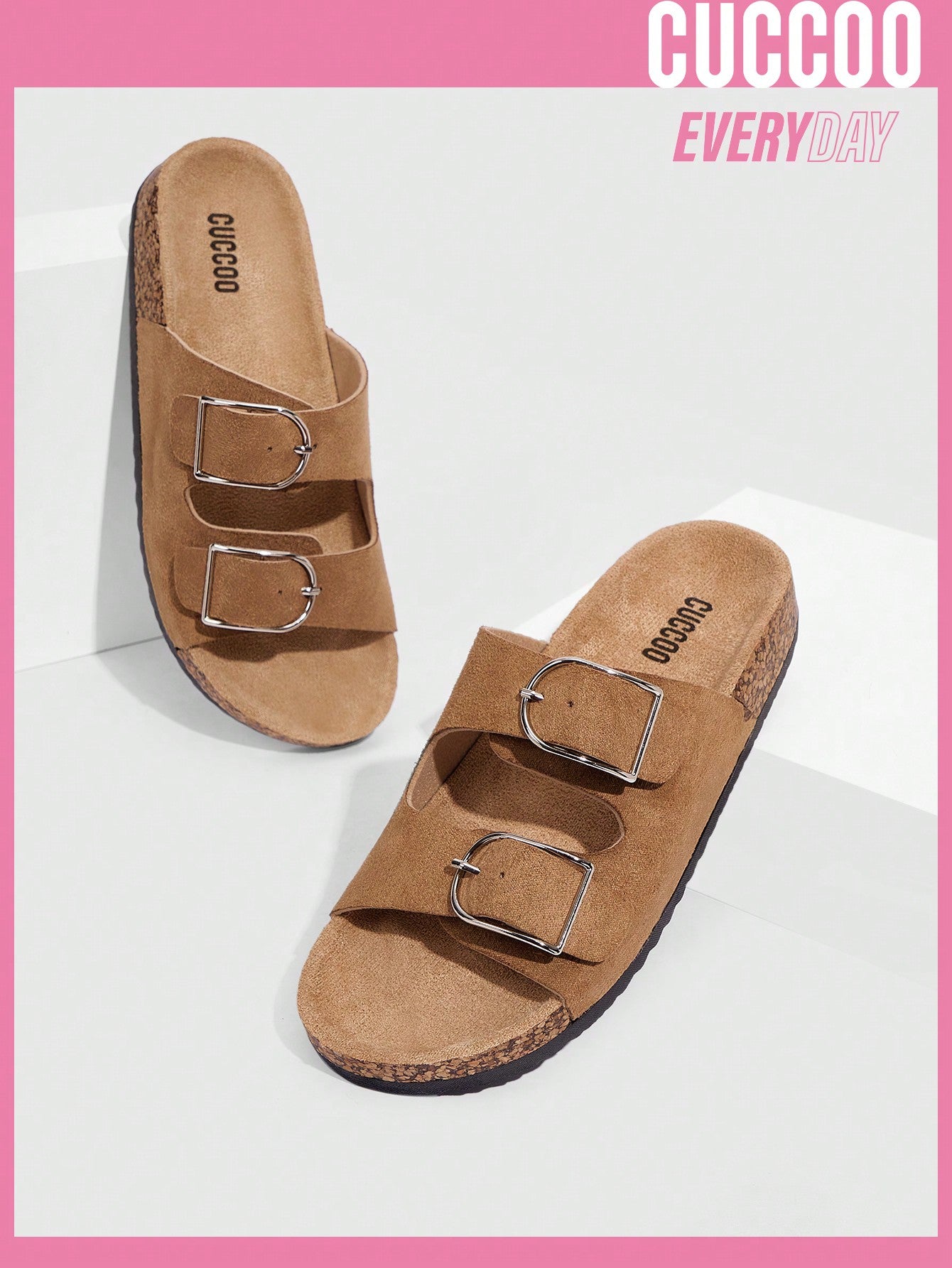 Woman Shoes Fashionable Brown Flat Sandals For Spring And Summer