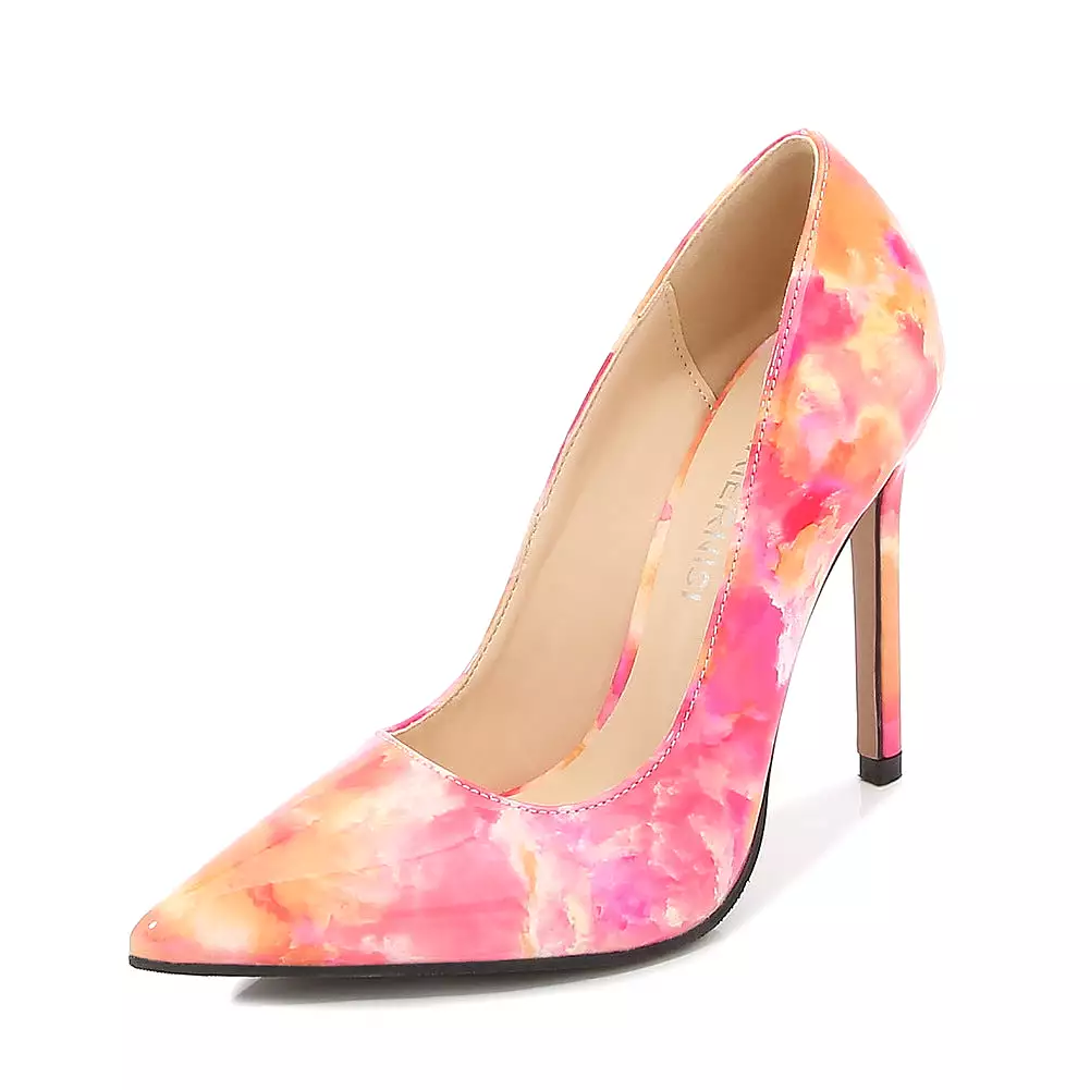 Women's Flora Pointed Toe Shallow Stiletto Heel Pumps