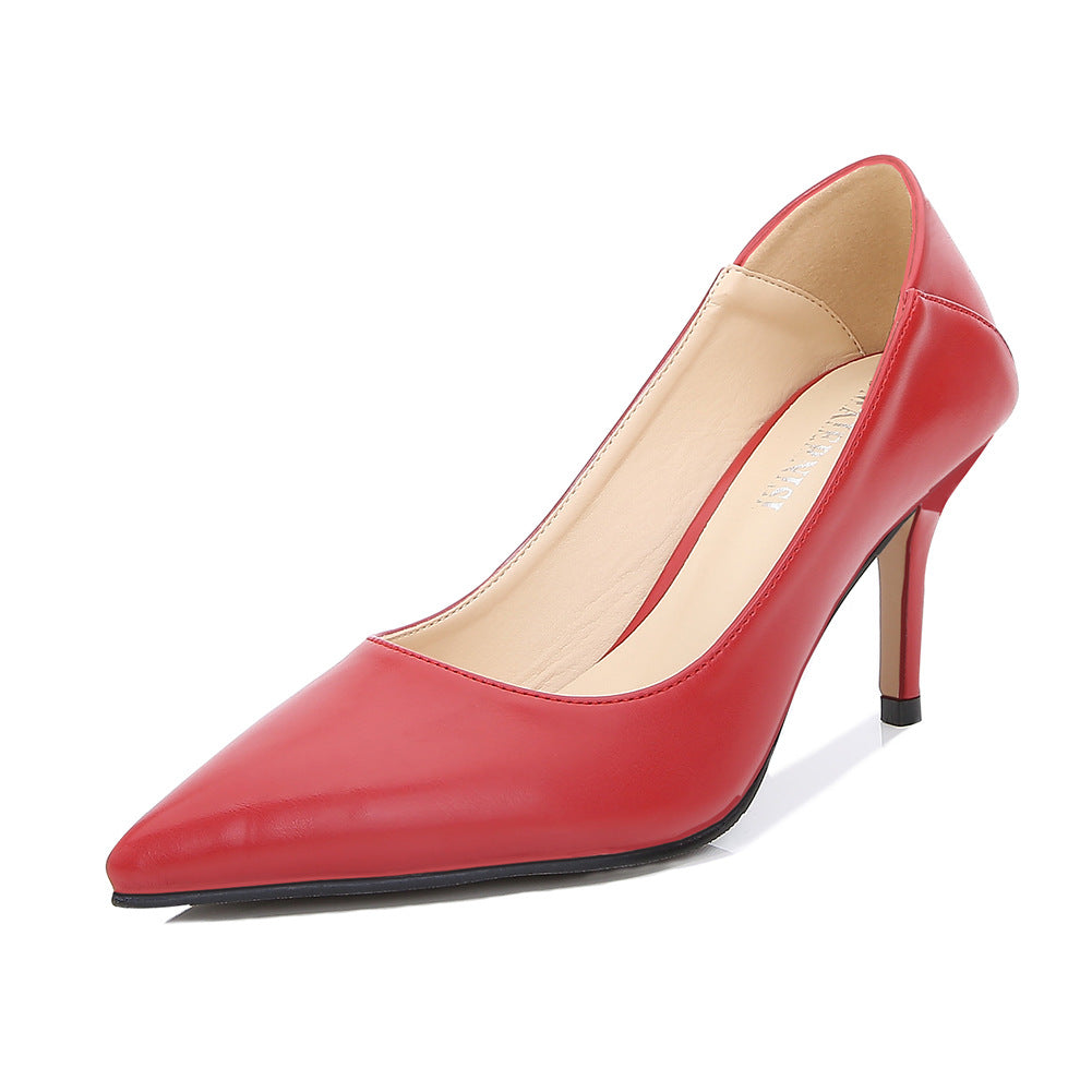 Women's Pointed Toe Shallow High Heel Pumps