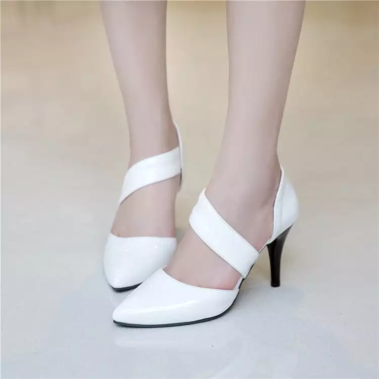 Women's Pointed Toe Shallow Hollow Out High Heel Stiletto Sandals