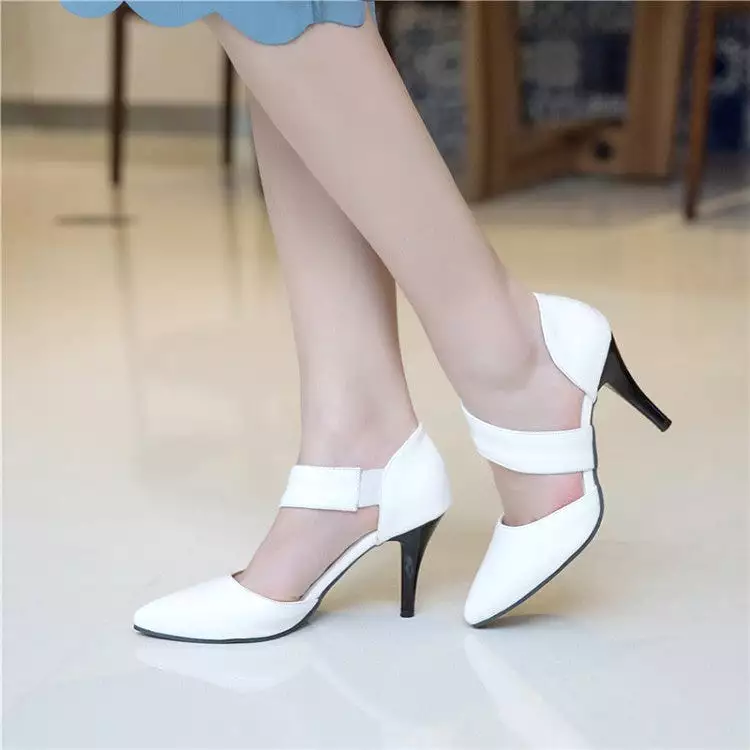 Women's Pointed Toe Shallow Hollow Out High Heel Stiletto Sandals