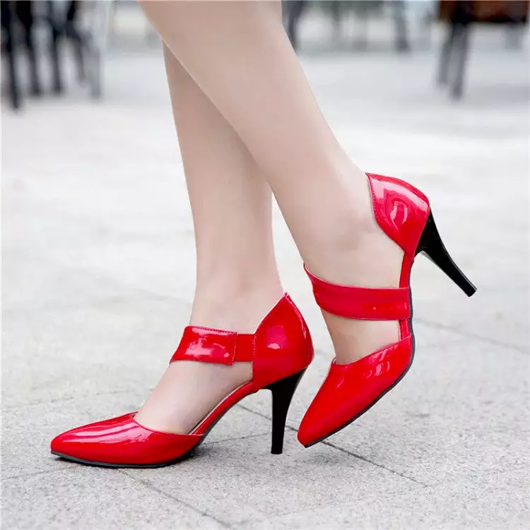 Women's Pointed Toe Shallow Hollow Out High Heel Stiletto Sandals