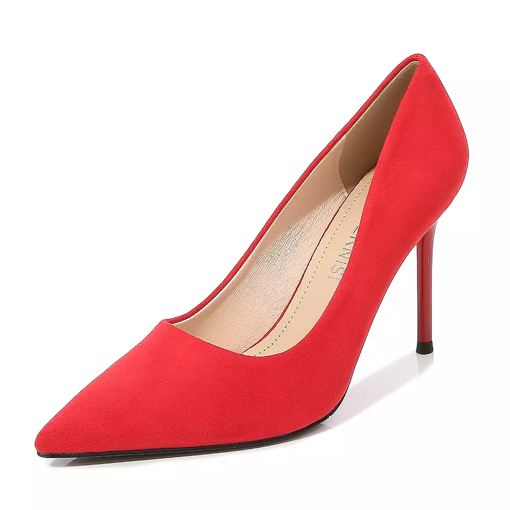 Women's Pointed Toe Shallow Stiletto Heel Pumps