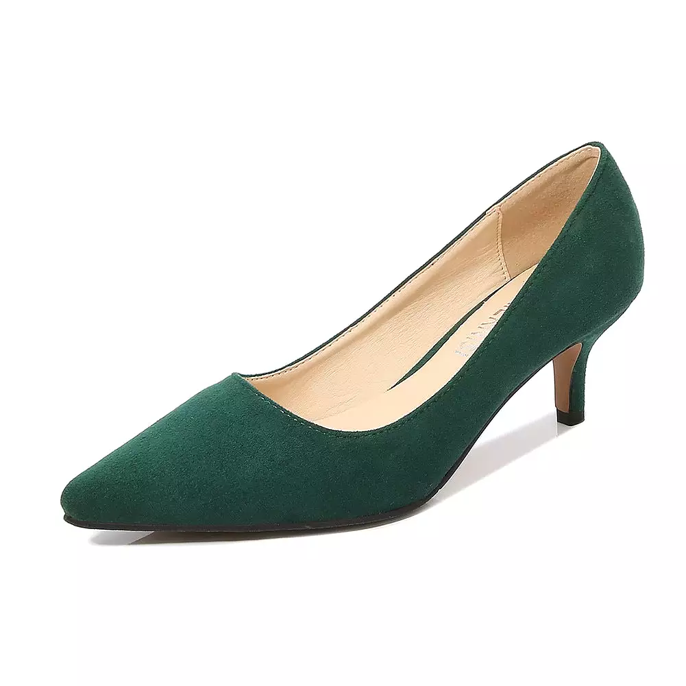 Women's Pointed Toe Shallow Stiletto Heel Pumps