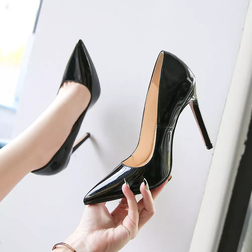 Women's Pointed Toe Shallow Stiletto Heel Pumps