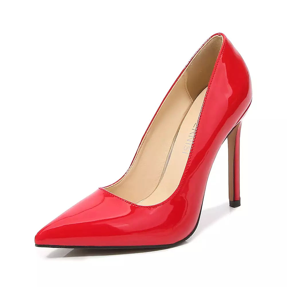 Women's Pointed Toe Shallow Stiletto Heel Pumps